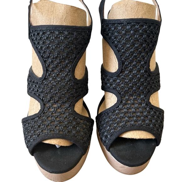 NWT Lucky Brand Women’s Open Toe Platform Wedge Espadrille Sandals - Picture 1 of 5